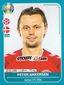 Sticker Peter Ankersen - UEFA Euro 2020 Preview. 568 stickers version - Panini