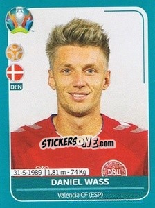 Sticker Daniel Wass - UEFA Euro 2020 Preview. 568 stickers version n. DEN20 - Panini