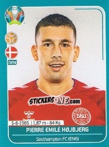 Sticker Pierre Emile Højbjerg - UEFA Euro 2020 Preview. 568 stickers version n. DEN21 - Panini