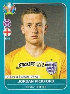 Sticker Jordan Pickford - UEFA Euro 2020 Preview. 568 stickers version n. ENG7 - Panini