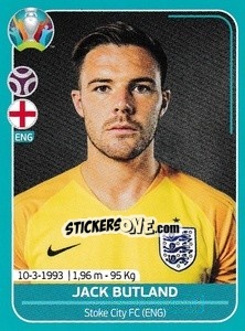 Cromo Jack Butland - UEFA Euro 2020 Preview. 568 stickers version - Panini