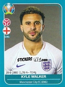 Sticker Kyle Walker - UEFA Euro 2020 Preview. 568 stickers version n. ENG16 - Panini
