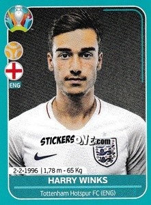 Sticker Harry Winks - UEFA Euro 2020 Preview. 568 stickers version - Panini