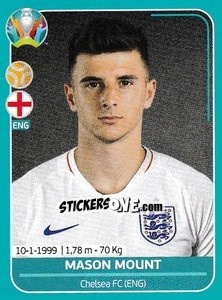 Sticker Mason Mount - UEFA Euro 2020 Preview. 568 stickers version n. ENG22 - Panini