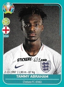 Sticker Tammy Abraham - UEFA Euro 2020 Preview. 568 stickers version n. ENG28 - Panini