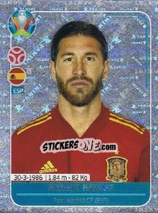 Figurina Sergio Ramos - UEFA Euro 2020 Preview. 568 stickers version - Panini