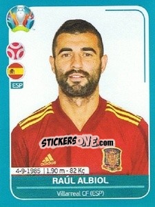 Sticker Raúl Albiol - UEFA Euro 2020 Preview. 568 stickers version - Panini