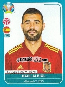 Sticker Raúl Albiol - UEFA Euro 2020 Preview. 568 stickers version n. ESP10 - Panini
