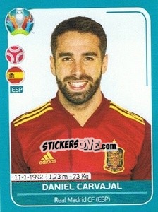 Sticker Daniel Carvajal - UEFA Euro 2020 Preview. 568 stickers version - Panini