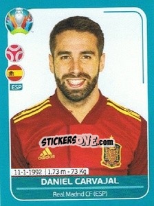 Sticker Daniel Carvajal - UEFA Euro 2020 Preview. 568 stickers version n. ESP12 - Panini