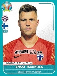 Sticker Anssi Jaakkola - UEFA Euro 2020 Preview. 568 stickers version - Panini