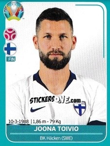 Sticker Joona Toivio - UEFA Euro 2020 Preview. 568 stickers version n. FIN11 - Panini