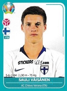 Figurina Sauli Väisänen - UEFA Euro 2020 Preview. 568 stickers version - Panini