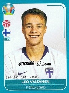 Sticker Leo Väisänen - UEFA Euro 2020 Preview. 568 stickers version n. FIN17 - Panini