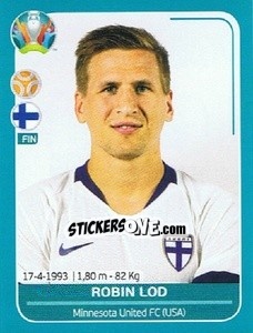 Cromo Robin Lod - UEFA Euro 2020 Preview. 568 stickers version - Panini