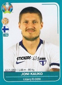 Sticker Joni Kauko - UEFA Euro 2020 Preview. 568 stickers version - Panini