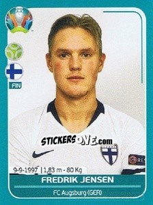 Sticker Fredrik Jensen - UEFA Euro 2020 Preview. 568 stickers version n. FIN23 - Panini