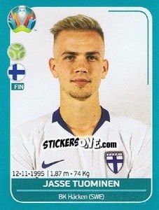 Sticker Jasse Tuominen - UEFA Euro 2020 Preview. 568 stickers version n. FIN26 - Panini