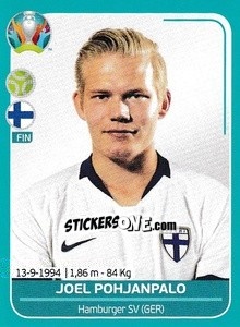 Sticker Joel Pohjanpalo - UEFA Euro 2020 Preview. 568 stickers version n. FIN28 - Panini