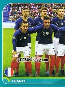Sticker Line-up - UEFA Euro 2020 Preview. 568 stickers version n. FRA2 - Panini