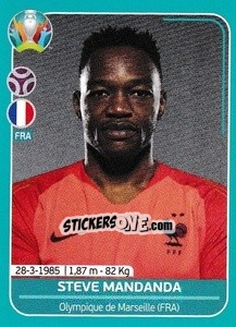 Sticker Steve Mandanda - UEFA Euro 2020 Preview. 568 stickers version n. FRA7 - Panini