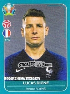 Cromo Lucas Digne - UEFA Euro 2020 Preview. 568 stickers version - Panini