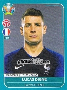 Sticker Lucas Digne - UEFA Euro 2020 Preview. 568 stickers version n. FRA13 - Panini