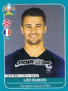 Sticker Léo Dubois - UEFA Euro 2020 Preview. 568 stickers version - Panini