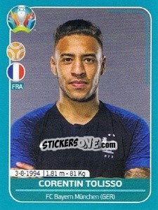 Sticker Corentin Tolisso - UEFA Euro 2020 Preview. 568 stickers version - Panini