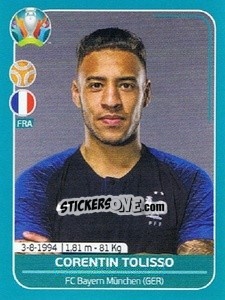 Sticker Corentin Tolisso - UEFA Euro 2020 Preview. 568 stickers version n. FRA17 - Panini