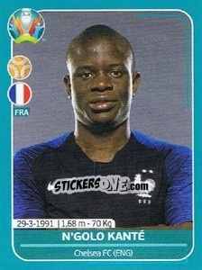 Sticker N'Golo Kanté - UEFA Euro 2020 Preview. 568 stickers version n. FRA18 - Panini