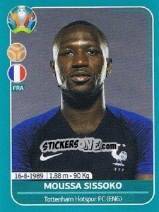 Sticker Moussa Sissoko - UEFA Euro 2020 Preview. 568 stickers version n. FRA20 - Panini