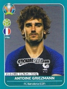 Sticker Antoine Griezmann - UEFA Euro 2020 Preview. 568 stickers version - Panini