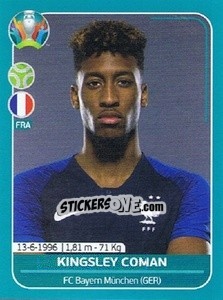 Sticker Kingsley Coman - UEFA Euro 2020 Preview. 568 stickers version n. FRA26 - Panini