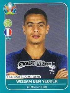 Sticker Wissam Ben Yedder - UEFA Euro 2020 Preview. 568 stickers version n. FRA27 - Panini