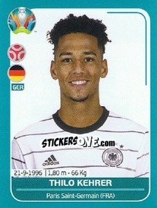 Sticker Thilo Kehrer - UEFA Euro 2020 Preview. 568 stickers version n. GER10 - Panini