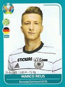 Sticker Marco Reus - UEFA Euro 2020 Preview. 568 stickers version n. GER26 - Panini