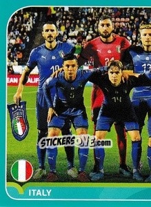 Sticker Line-up - UEFA Euro 2020 Preview. 568 stickers version n. ITA2 - Panini