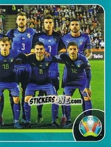 Figurina Line-up - UEFA Euro 2020 Preview. 568 stickers version - Panini