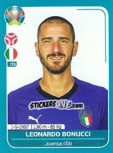 Sticker Leonardo Bonucci - UEFA Euro 2020 Preview. 568 stickers version - Panini