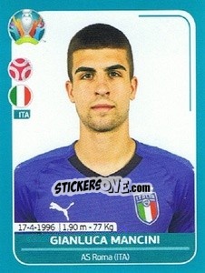 Figurina Gianluca Mancini - UEFA Euro 2020 Preview. 568 stickers version - Panini