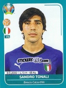 Cromo Sandro Tonali - UEFA Euro 2020 Preview. 568 stickers version - Panini