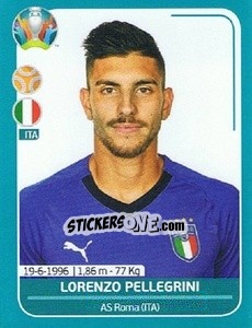 Figurina Lorenzo Pellegrini - UEFA Euro 2020 Preview. 568 stickers version - Panini