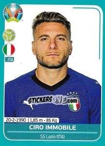 Sticker Ciro Immobile - UEFA Euro 2020 Preview. 568 stickers version n. ITA25 - Panini