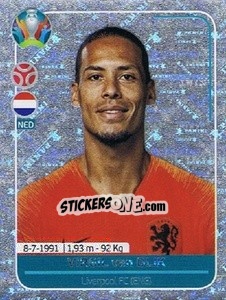 Sticker Virgil van Dijk - UEFA Euro 2020 Preview. 568 stickers version - Panini