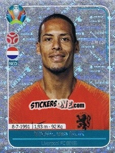 Sticker Virgil van Dijk - UEFA Euro 2020 Preview. 568 stickers version n. NED6 - Panini