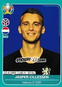 Sticker Jasper Cillessen - UEFA Euro 2020 Preview. 568 stickers version - Panini
