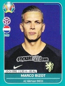 Sticker Marco Bizot - UEFA Euro 2020 Preview. 568 stickers version n. NED9 - Panini