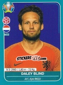 Sticker Daley Blind - UEFA Euro 2020 Preview. 568 stickers version n. NED11 - Panini
