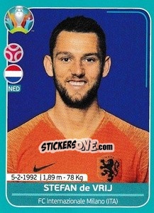 Cromo Stefan de Vrij - UEFA Euro 2020 Preview. 568 stickers version - Panini